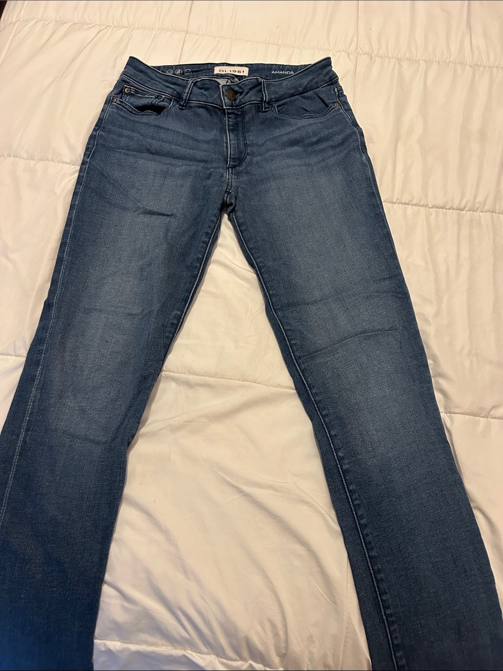 DL1961 Amanda Skinny Jeans in Dark Blue Wash